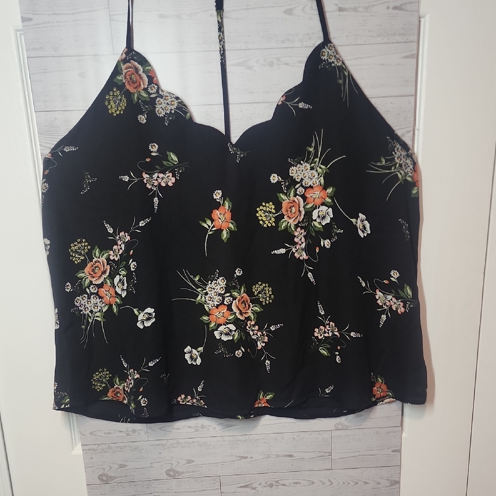 Nine Britton Black Floral Camisole